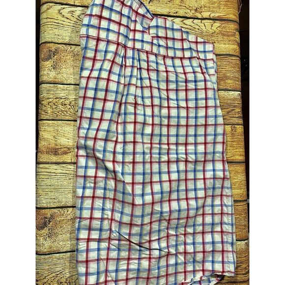 Wrangler Red Blue Plaid Cowboy Cut Button Down Shirt Men's - Picture 7 of 10